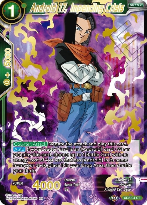 Android 17, Impending Crisis Frente
