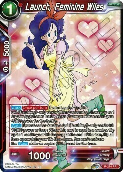 Launch, Feminine Wiles Card Front