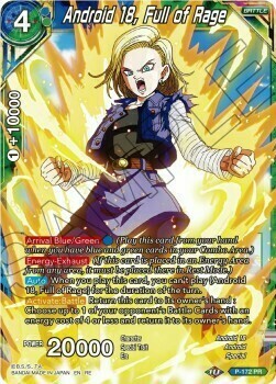 Android 18, Full of Rage Card Front