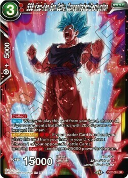 SSB Kaio-Ken Son Goku, Concentrated Destruction Card Front