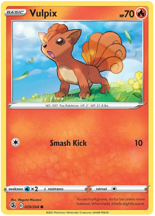 Vulpix [Smash Kick] Card Front
