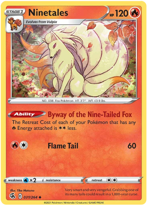 Ninetales Card Front