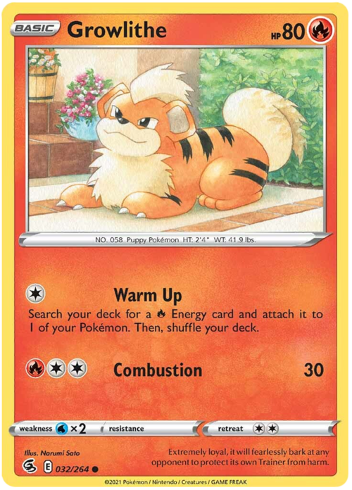 Growlithe Card Front