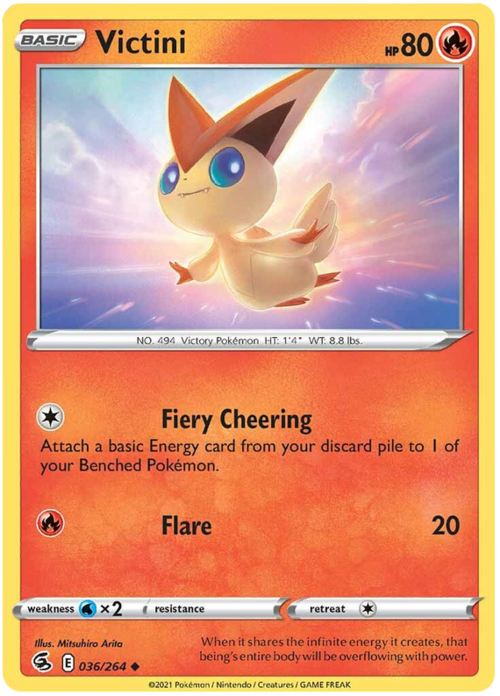 Victini [Fiery Cheering | Flare] Card Front