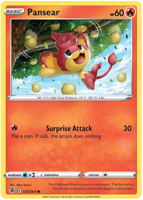 Pansear [Surprise Attack] Card Front