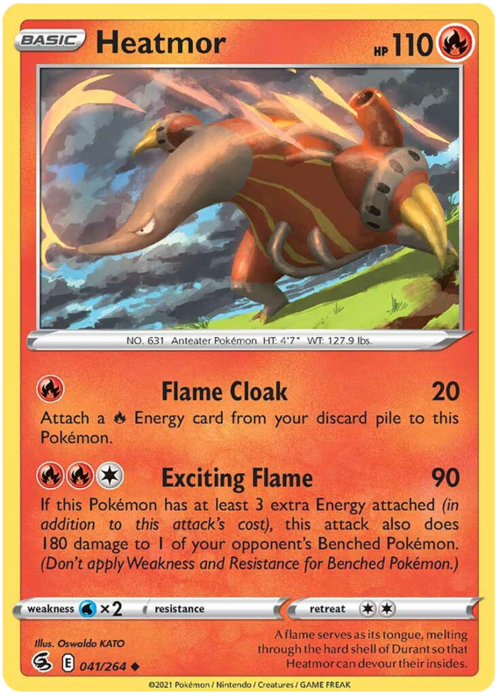 Heatmor [Flame Cloak | Exciting Flame] Card Front