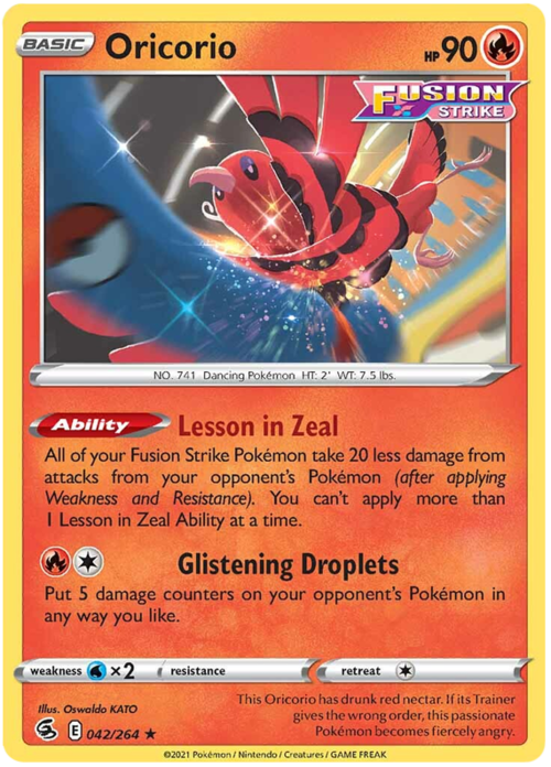 Oricorio Card Front