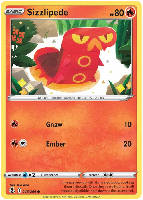Sizzlipede [Gnaw | Ember] Card Front