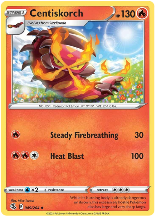 Centiskorch [Steady Firebreathing | Heat Blast] Card Front