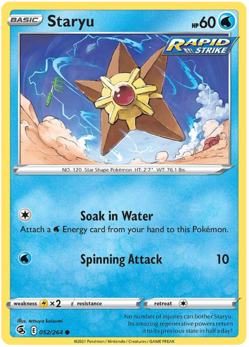 Staryu [Soak in Water | Spinning Attack] Frente