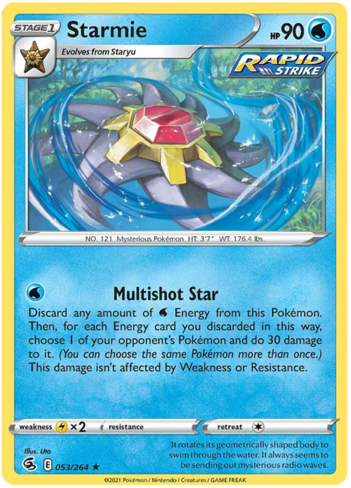 Starmie [Multishot Star] Card Front