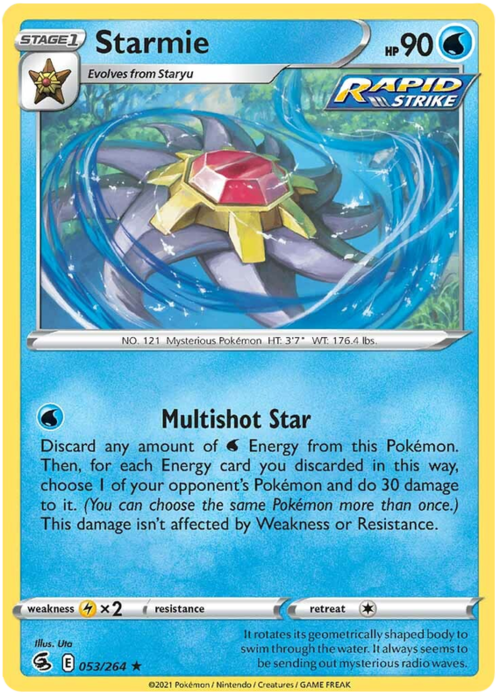 Starmie Card Front