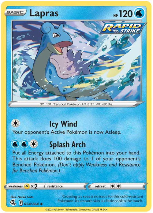 Lapras [Icy Wind | Splash Arch] Frente