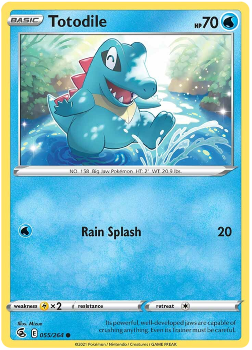 Totodile [Rain Splash] Card Front