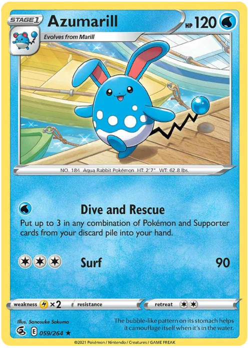 Azumarill Card Front