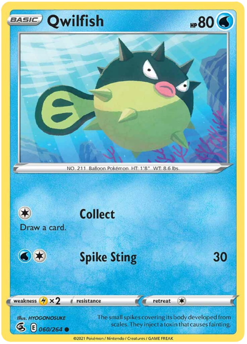 Qwilfish [Collect | Spike Sting] Frente