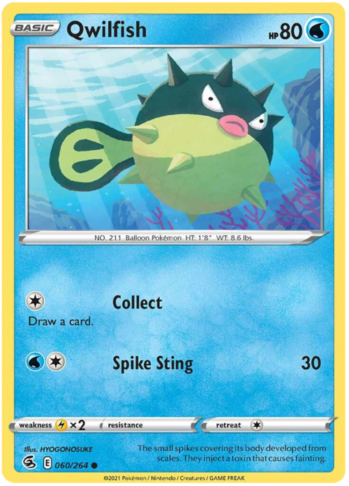Qwilfish [Collect | Spike Sting] Card Front