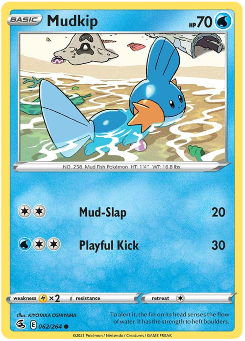 Mudkip Card Front