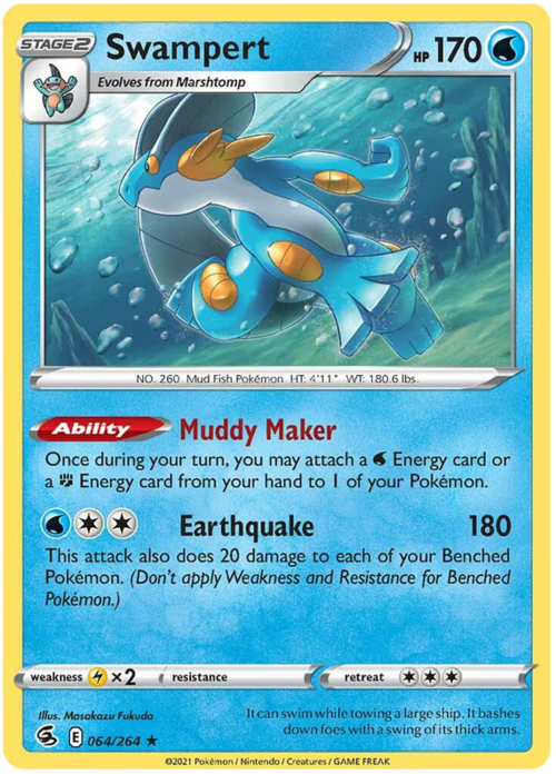 Swampert [Muddy Maker | Earthquake] Card Front