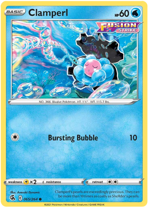 Clamperl [Bursting Bubble] Card Front
