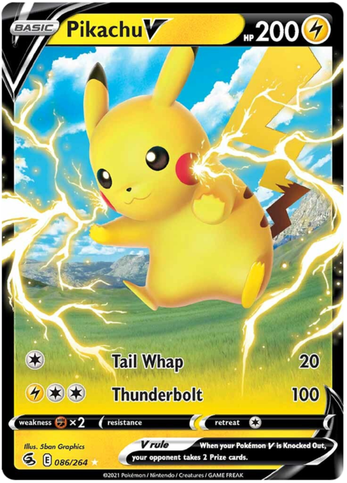 Pikachu V Card Front
