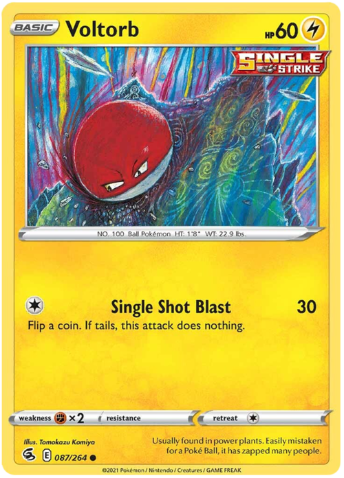 Voltorb [Single Shot Blast] Card Front