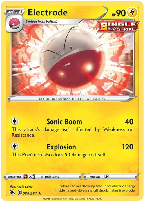 Electrode [Sonic Boom | Explosion] Card Front