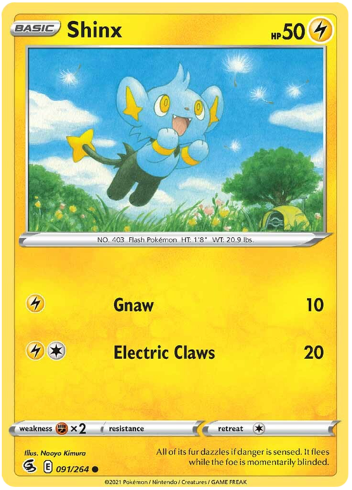 Shinx [Gnaw | Electric Claws] Card Front