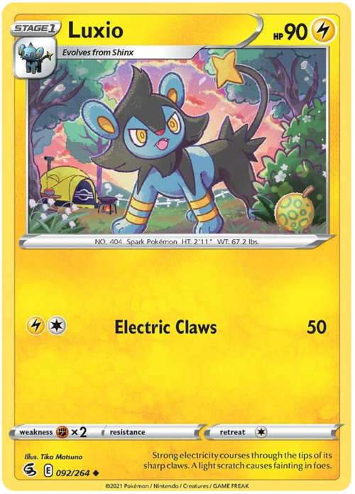Luxio [Electric Claws] Card Front