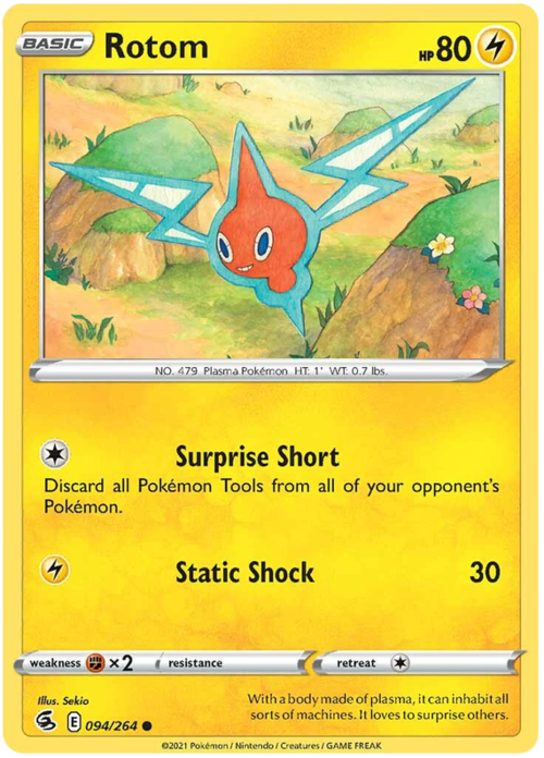 Rotom [Surprise Short | Static Shock] Card Front