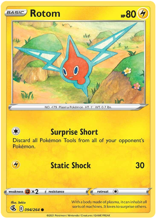 Rotom Card Front