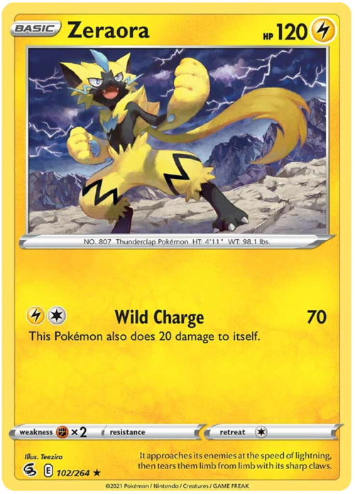 Zeraora [Wild Charge] Card Front