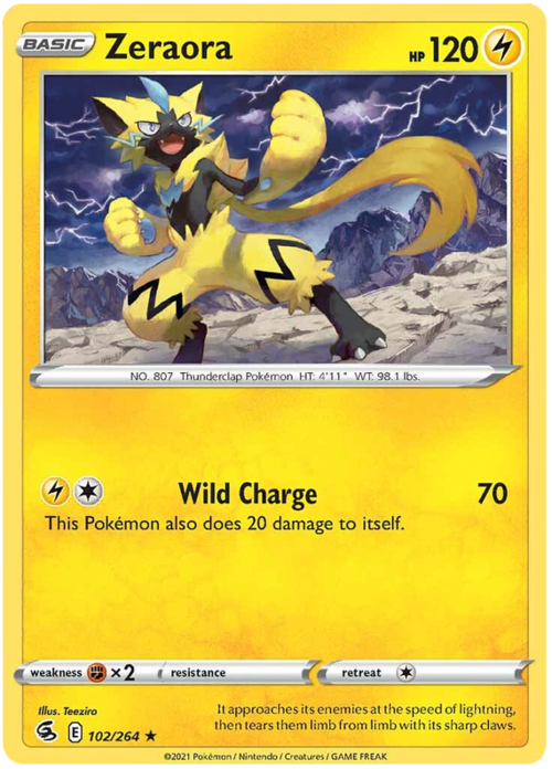 Zeraora Card Front