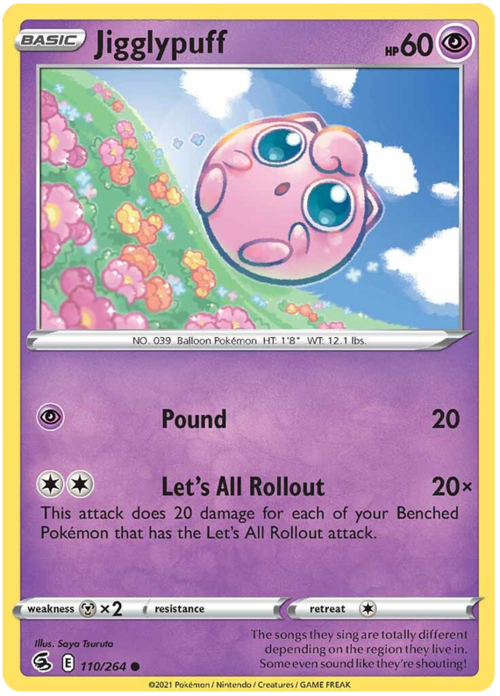 Jigglypuff [Pound | Let's All Rollout] Frente