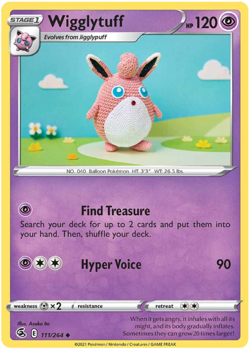 Wigglytuff [Find Treasure | Hyper Voice] Card Front