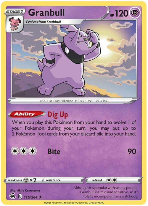Granbull [Dig Up | Bite] Card Front