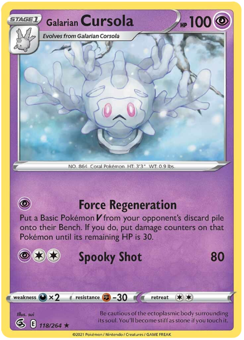 Galarian Cursola Card Front
