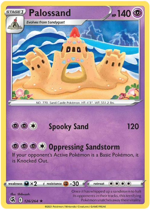 Palossand [Spooky Sand | Oppressing Sandstorm] Card Front