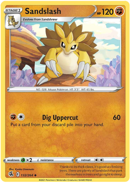 Sandslash [Dig Uppercut] Card Front