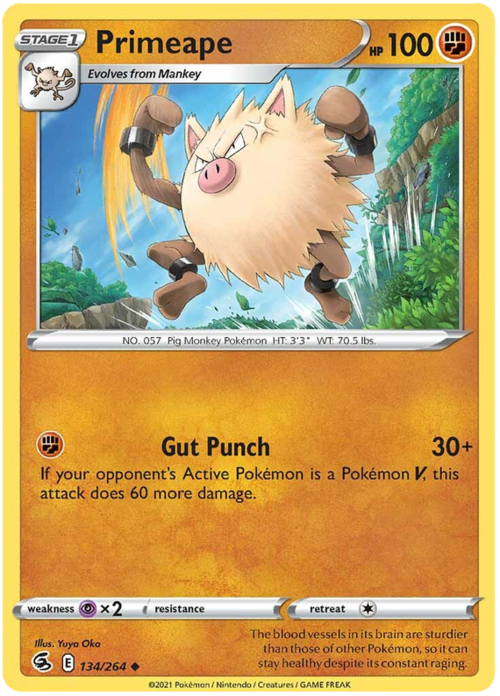 Primeape [Gut Punch] Card Front
