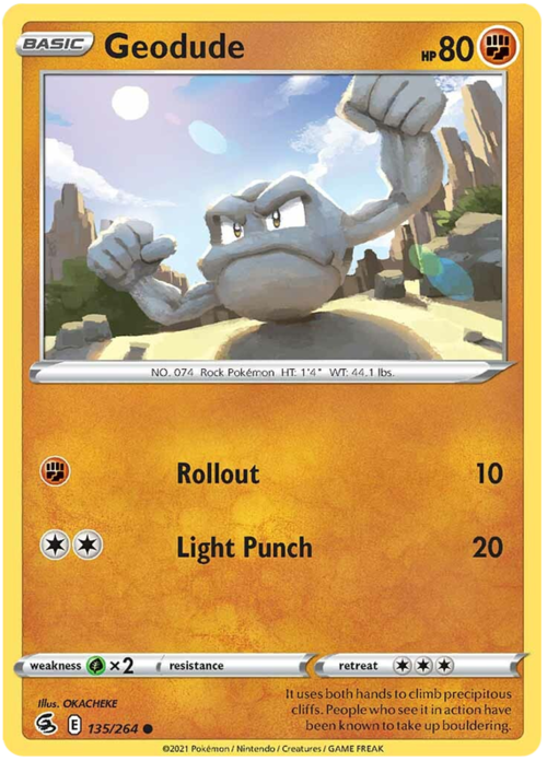 Geodude [Rollout | Light Punch] Card Front