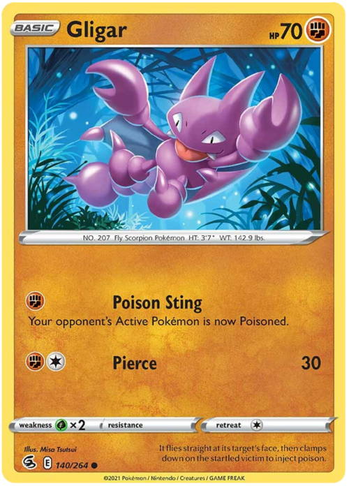 Gligar [Poison Sting | Pierce] Card Front