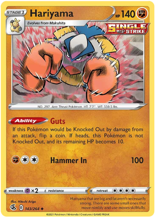 Hariyama [Guts | Hammer In] Card Front