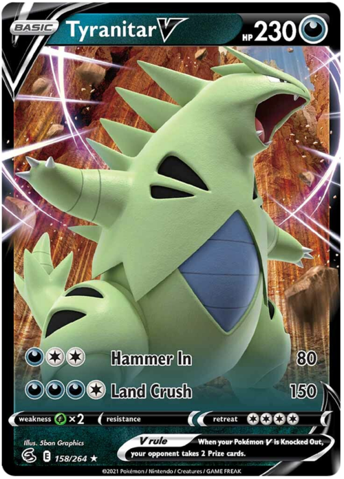 Tyranitar V Card Front