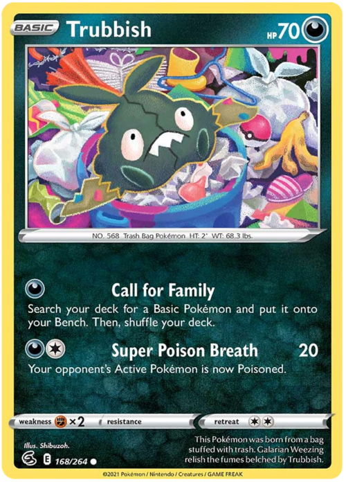 Trubbish [Call for Family | Super Poison Breath] Card Front
