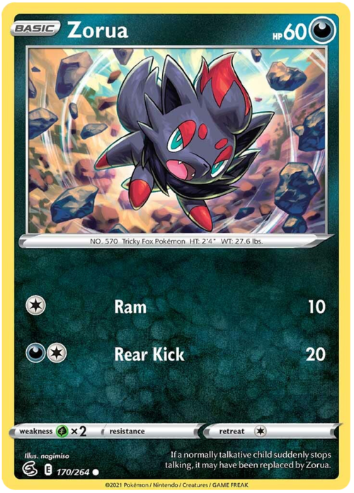 Zorua [Ram | Rear Kick] Card Front