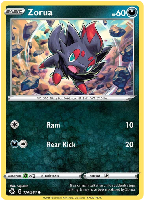 Zorua Card Front