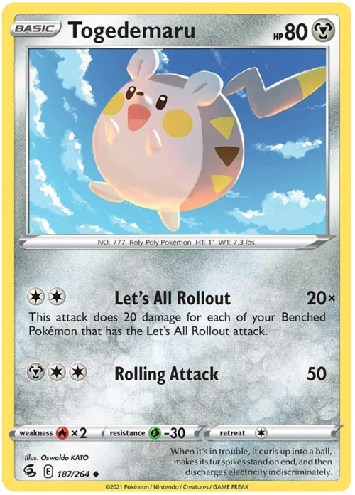 Togedemaru Card Front