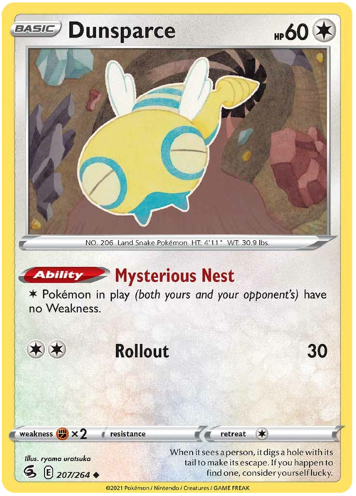 Dunsparce Card Front