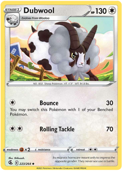 Dubwool [Bounce | Rolling Tackle] Card Front